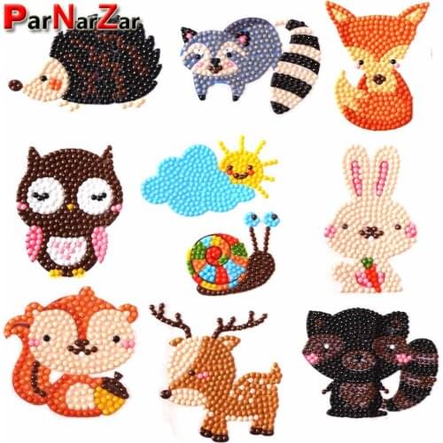 ParNarZar 5D Diamond Painting Easy Kits for Kids Sticker Paint with Diamonds by Numbers