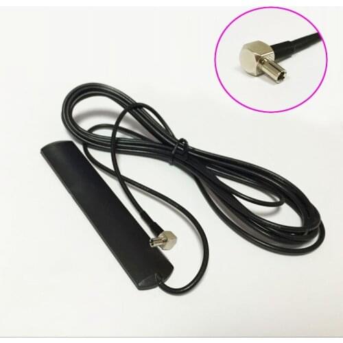 1pc 3G 4G LTE patch antenna 3dbi 3meters extension cable TS9 male right angle connector