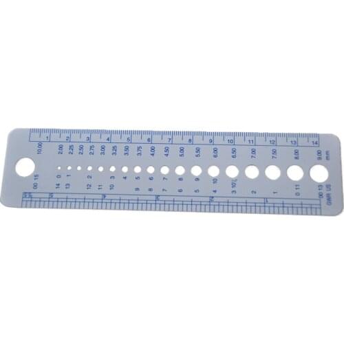 1 Pcs/Pack Plastic DIY Knitting Sweater Sewing Accessories Tools Inch cm Sew Knitting Needle Home Ruler Tool Measuring Tool