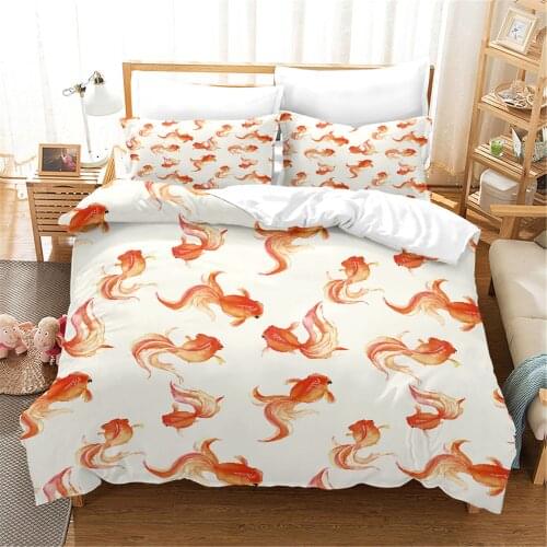 Wild Animal Bedclothes Tropical Plants Covered Dog Rabbit Horse Fish Pattern Palm Leaf Covered Queen Bed Covered Child Dropship