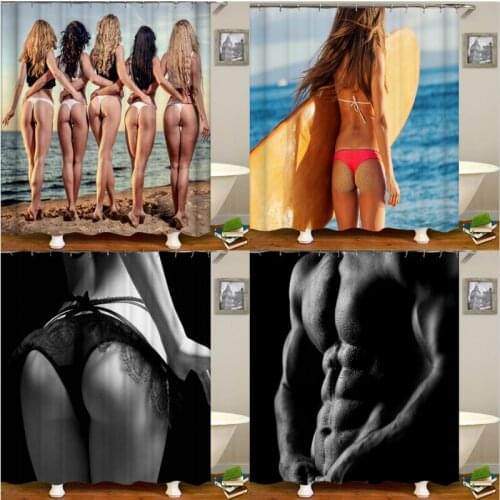 Sexy pretty woman designer shower curtain shower curtains shower curtain floral curtains in the room Curtains for the kitchen