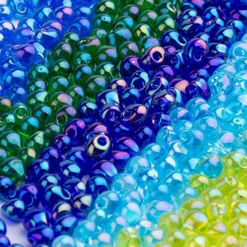 TAIDIAN 3.4MM Miyuki Drop Beads For France Beadswork Store Opaque Color Perles Fabrication de Bijoux 20grams About 400 Pieces