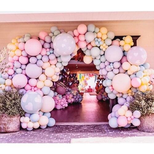 30Pcs 5/10Inch Happy Birthday Balloons Decoration High Quality Garland Arch Maca Balloon Wedding Baby Shower Party Decor Kids