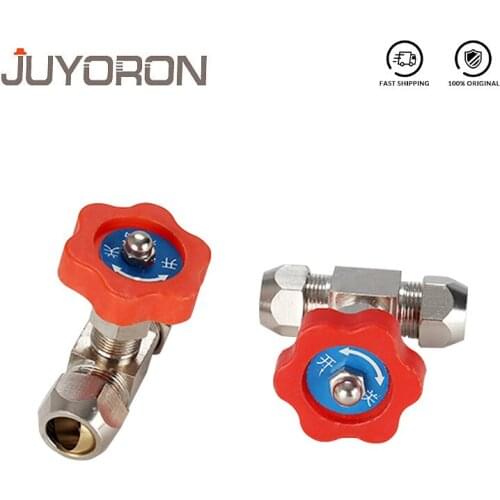 Air Control Ball Valve 6mm 8mm 10mm 12mm Hose Pipe Copper Handle Metal High Pressure Durable Tube Needle Type Globe Vlave