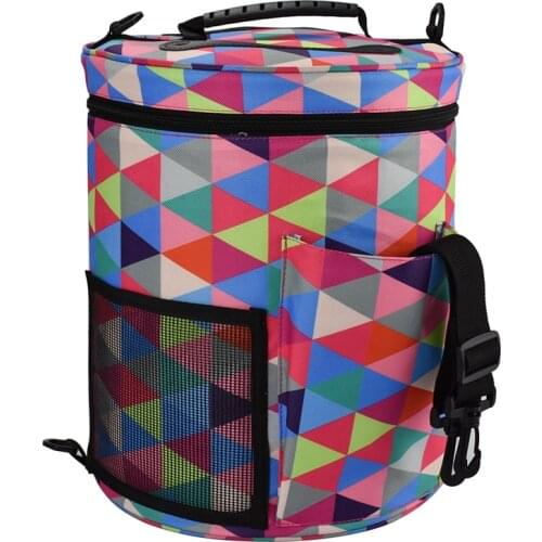 Knitting Bag Organizer Bag Yarn Storage Case for Crocheting Hook Knitting Needles Wool Storage Tote Bag for Women