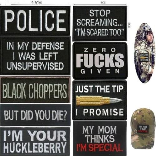 1PCs Embroidery Hook Patches Military Tactical Patch Badge Armbands Clothes Accessories Applique Clothes