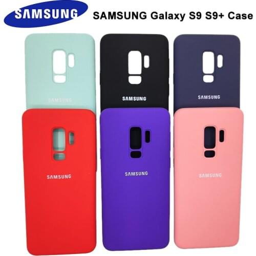 Samsung Galaxy S9 Plus Liquid Silicone Phone Case Silky Soft-Touch Shell Phone Cover For samsung s9 S9 Plus S9+ Protective Cover