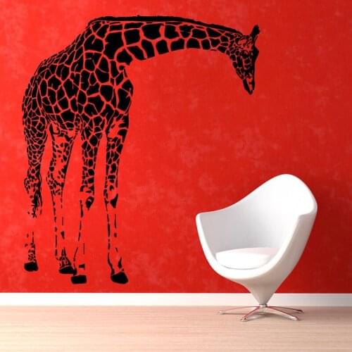 Giraffe Animals Wall Decals Vinyl Sticker Removable Living Room Baby Kids Rooms Decorations Wall Stickers