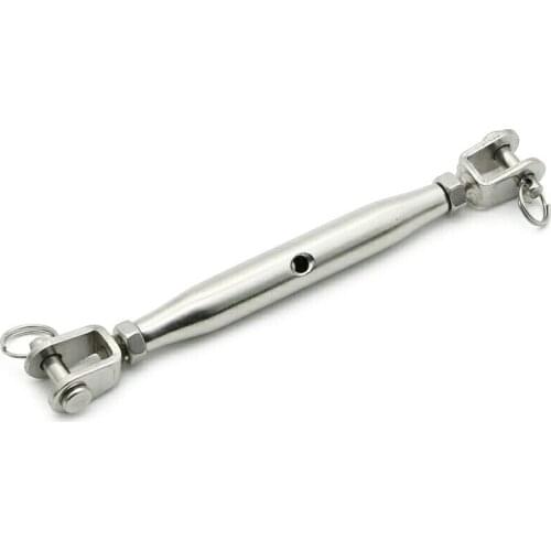 1PCS 304 Stainless Steel Jaw Turnbuckle Rigging Screw Jaw Screw Closed Body
