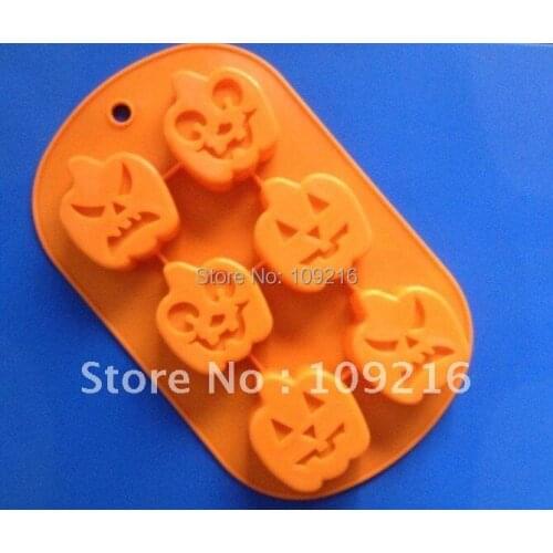 1pcs Lovely Pumpkin Elves Green Good Quality 100% Food Grade Silicone Cake/Chocolate/ Ice /Muffin Cupcake Pan DIY mold