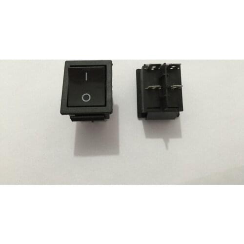 10pcs DPST Black Indicator Light ON/OFF 4 Pin Rocker Switch 20A 250V