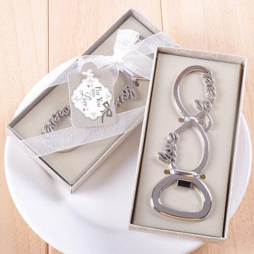 10pcs/lot Souvenir Wedding Gifts Personalized Beer Opener Musical Note Openner With Exquisite Box Alloy Presents For Party Guest