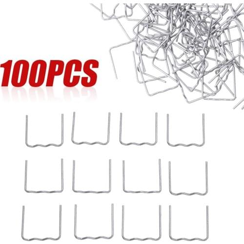 100pcs Car Auto Pre Cut 0.8mm Hot Staples For Plastic Stapler Hole Bumper Repair Hine Welder Wires Tool Accessories