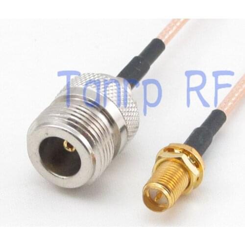 2PCS 20CM Pigtail coaxial jumper cable RG316 extension cable 8INCH N female jack to RP SMA female RF adapter connector