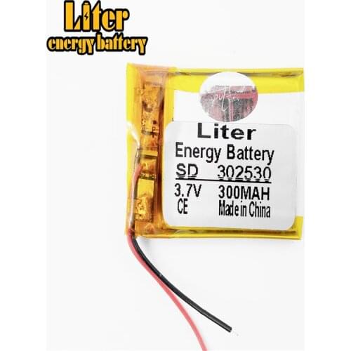 302530 3.7V 300mAH 032530 PLIB;polymer lithium ion / Li-ion battery for mp3,MP4,speaker,voice recorder pen,smart watch