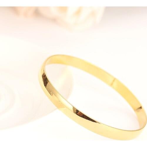 4PCS Dubai Gold Jewelry Bangles For Ethiopian Bangles Bracelets Jewelry chinese wedding bridal women men girks Bangles Gift
