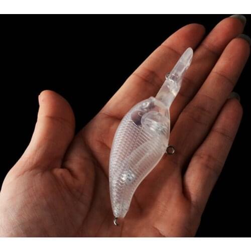 8CM 9.5G 20pcs Blank Nude Baits Crankbait Minnow Pencil Popper Bait Unpainted Lure Bodies Fishing Bait Fishing Gear