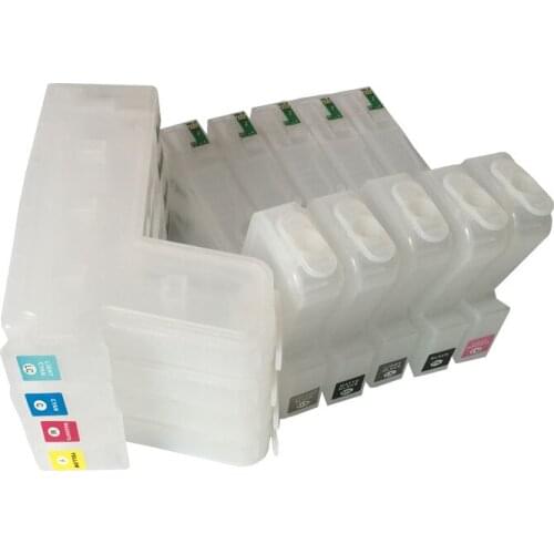 9 pcs 280ML T5801-T5809 refillable cartridges empty for epson 3800 3805 3880 large format printer with sensors on high quality