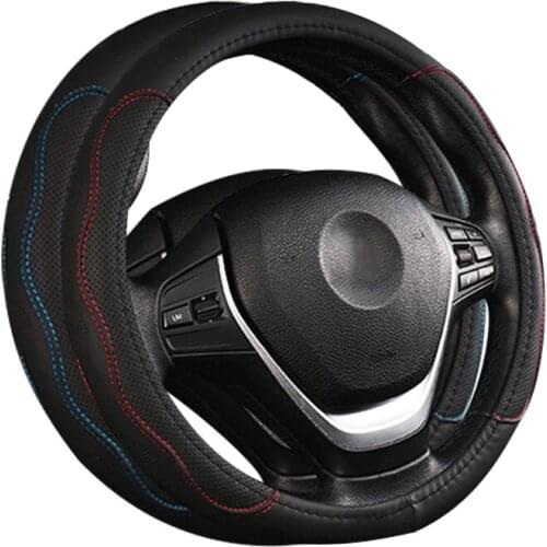Car Steering Wheel Cover 36 38 40 42 45 47 50 CM Faux Leather Embossed for Large Trucks and Buses Car Accessories Wheel Cover