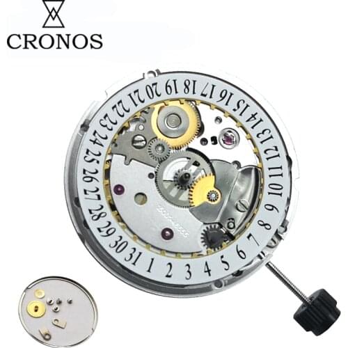 Cronos Automatic Movement PT5000 Asia Made 25 Jewel 25.6mm High Precision Watch Parts Replacement