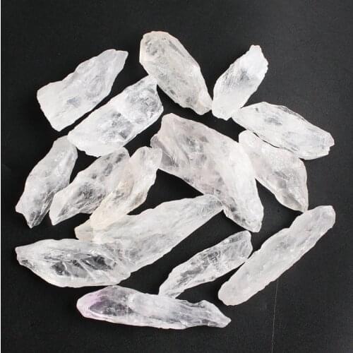 30g/50g Rare Natural Clear Quartz White Crystals Skeleton Bone Chips Healing Rough Gems Minerals Specimen Jewelry Making Gift