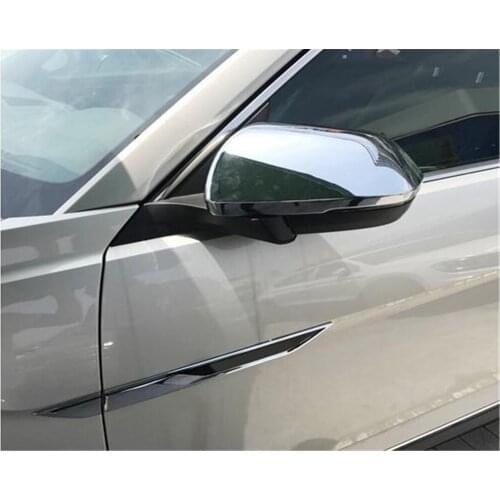 For Volkswagen VW Atlas Teramont 2017 2018 2019 Chrome Rearview Door Side Rear View Mirror Strip Moulding Trim Cover Cap