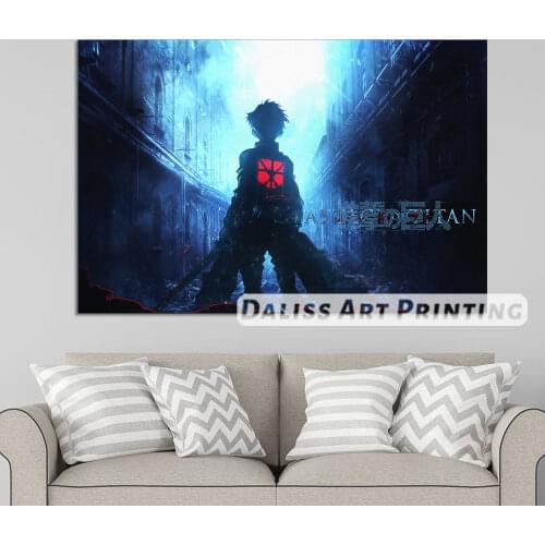 Canvas Anime Attack on Titan Ackerman Pictures Home Decoration Paintings Poster HD Prints Wall Art Modular Living Room Framed