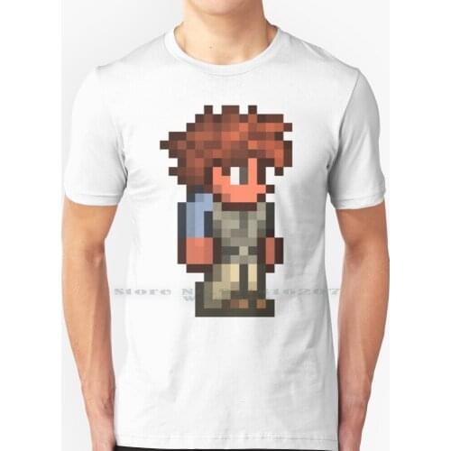 Terraria Deufault Player T Shirt 100% Pure Cotton Terraria Game Gaming Gamers Player Terraria Player Terraria Deufault Player
