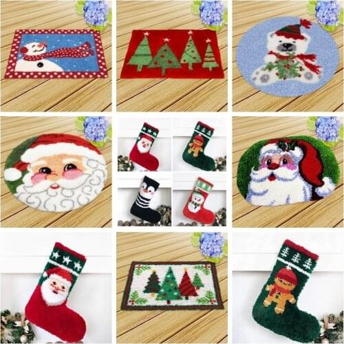 Quality Cute Christmas Knooppakket Latch Hook Kits DIY Gift European And American Style Smyrna Do It Yourself Latch Hook Kit Diy