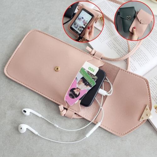 Long Strap Crossbody Wallet Case for iphone 12 Pro Max 11 Pro XR Xs Max SE 2020 7 8 Plus Shoulder Bag Leather Case Touch Screen
