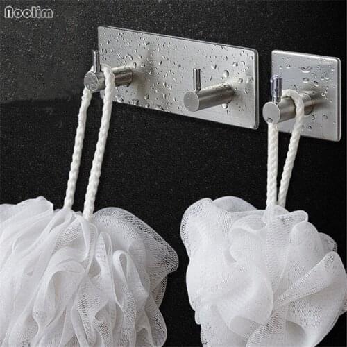 Stainless Steel Hooks For Hanging Bathroom Organizer Kitchen Wall Hook Mounted Clothes Hook Home Towel Hanger Home Organizer