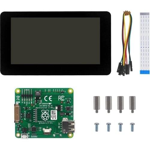 Raspberry Pi Official Display 7 inch Touchscreen 10-point Capacitive Touch Monitor for Raspberry Pi 4 Model B / 3B+/3A+/Zero