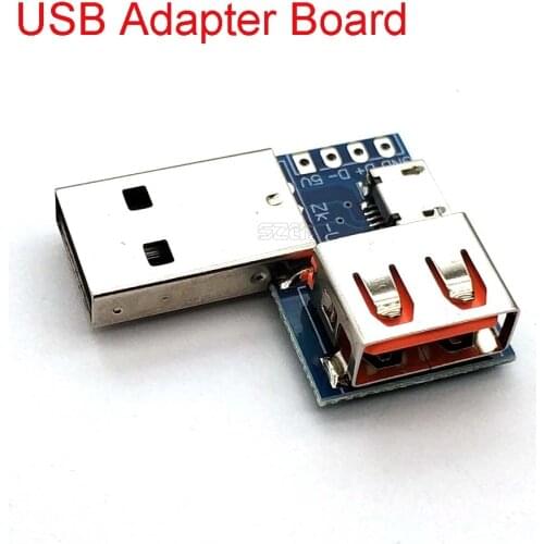 DC 5V 2.54mm Type-C USB Converter Standard USB Female to Male to Micro USB to 4P Interface Converter Terminal Adapter Board