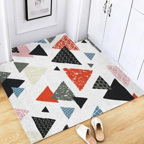 New Arrive Household Door Mat Anti-slip Rubbing Dust Carpet Nordic style Room Rug Home Entrance Doormats Free Shipping