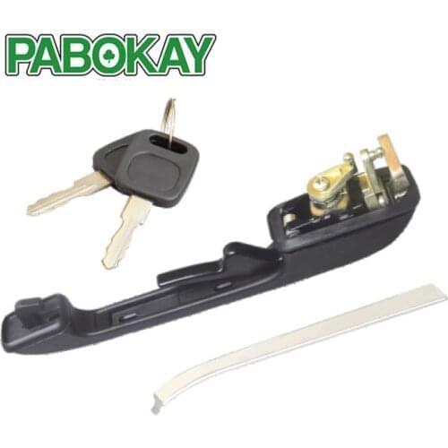 FOR AUDI 100 200 C3 82-87 OUTER RIGHT FRONT DOOR HANDLE WITH 2 KEYS 55107137GR 443837206B 443837206C