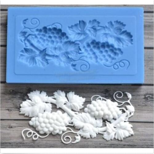 Silicone grapevine wedding christmas fondant cake decoration mold diy chocolate mold