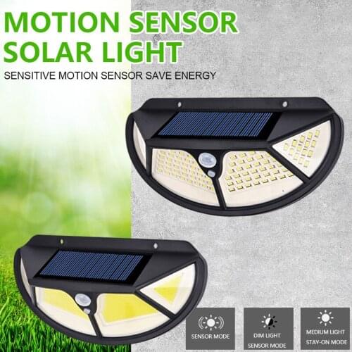 Smart Solar Light Outdoor Solar Lamp Powered Sunlight PIR Motion Sensor Detector Waterproof Street Light For Garden Decoration
