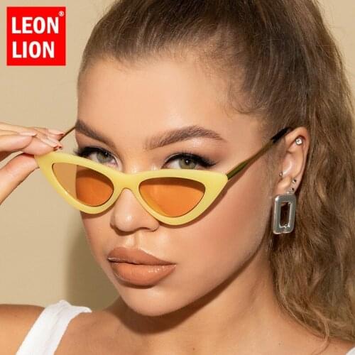 Leonlion Cat Eye Sunglasses Women Small Frame Sunglasses Women 2021 Luxury Brand Cateye Shades for Women Gafas De Sol Mujer