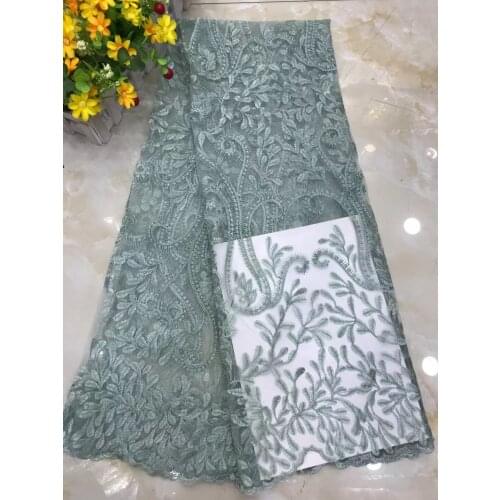 Wedding Dress Lace Fabric Plane Embroidery French Tulle Cloth Sewing Skirt Suspenders Clothing Accessories 5 Yards Wholesale