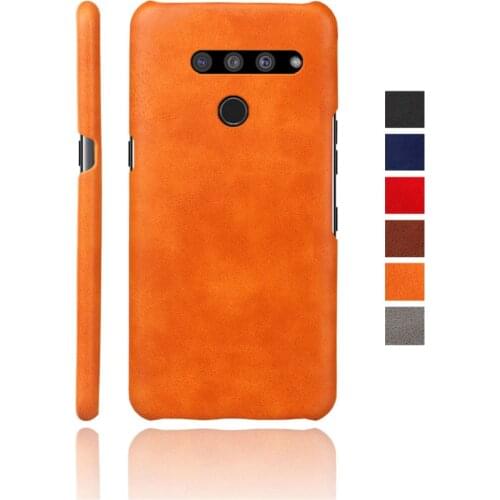 Slim Simplicity Vegan Leather Cover On The For LG V50 G8 G7 ThinQ Coque Luxury PU Leather Case For LG V30 G6 V50thinq Capa Funda