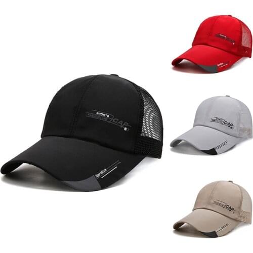 Summer Outdoor Sport Sunscreen Baseball Cap Men Women Breathable Leisure Sun Hat with Long Brim Fishing Hat Sun Cap