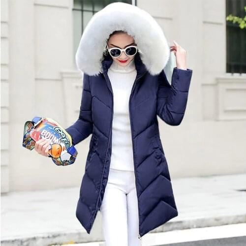 Female Jacket Big Fur Parka Women Hooded Winter Jacket New 2020 Womens Down Jacket Winter Coat Female Size S-3XL Casaco Feminino