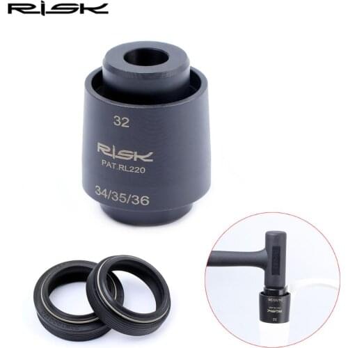 One Piece RISK RL220 Mountain Bike Bicycle 4-in-1 Shock Front Fork Dust Seal Installation Tool Driver Fits 32/34/35/36mm