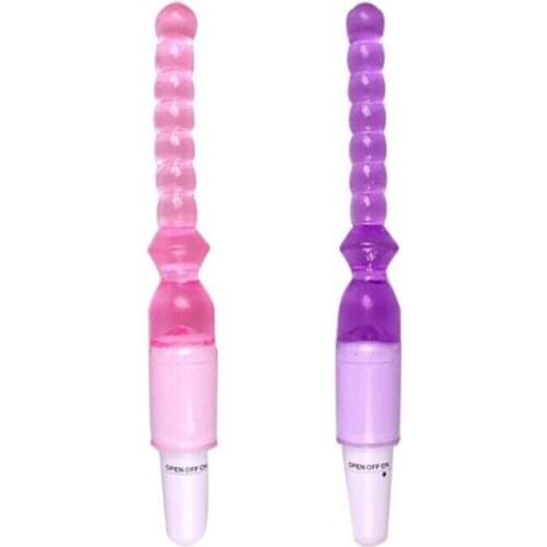 100pcs/lot Powerful Jelly Anal Beads Vibrating Anal Plug Toys Butt Plug Female G Spot Bullet Vibrator Sex Toy for Couple GS0041