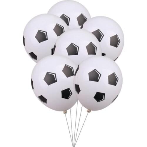 10pcs/lot 12inch Thicken Soccer Balls 12" Football Latex Balloons Birthday Party Decoration Childrens Toys Football Theme