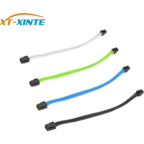 XT-XINTE Female to Male 6pin Graphics Adapter Wire 6P Extension Power Supply Cord Cable 18AWG for Graphics Card CPU