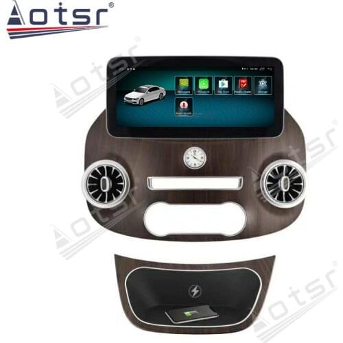 Android Auto GPS Navigation For Mercedes Benz V Class Vito Viano Valente Ambient Light Customized Car Radio Multimedia Player