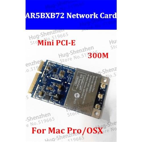 1PCS Free Shipping 2.4G 5.8G Original For All Mac Pro Atheros Airport Extreme Wireless WIFI Card Mini PCIE AR5BXB72 MA970