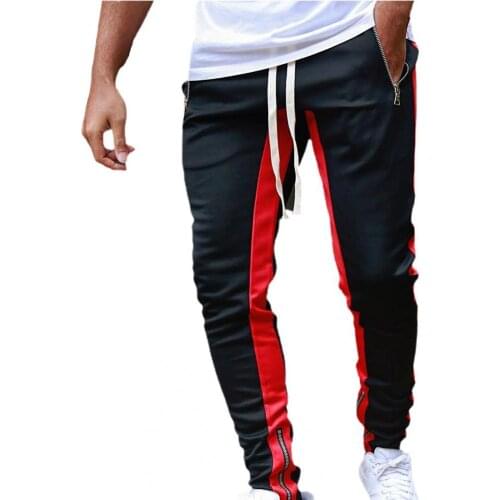 Pants Men streetwear Autumn Winter Zipper Casual Sports Running Tight Trousers Sportswear Pants Pants Trouser мужская одежда