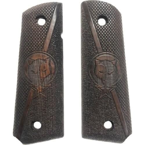 Colt 1911 Moon Star Wolf Model Special Series Laser Cutting Wooden Grip Mod19
